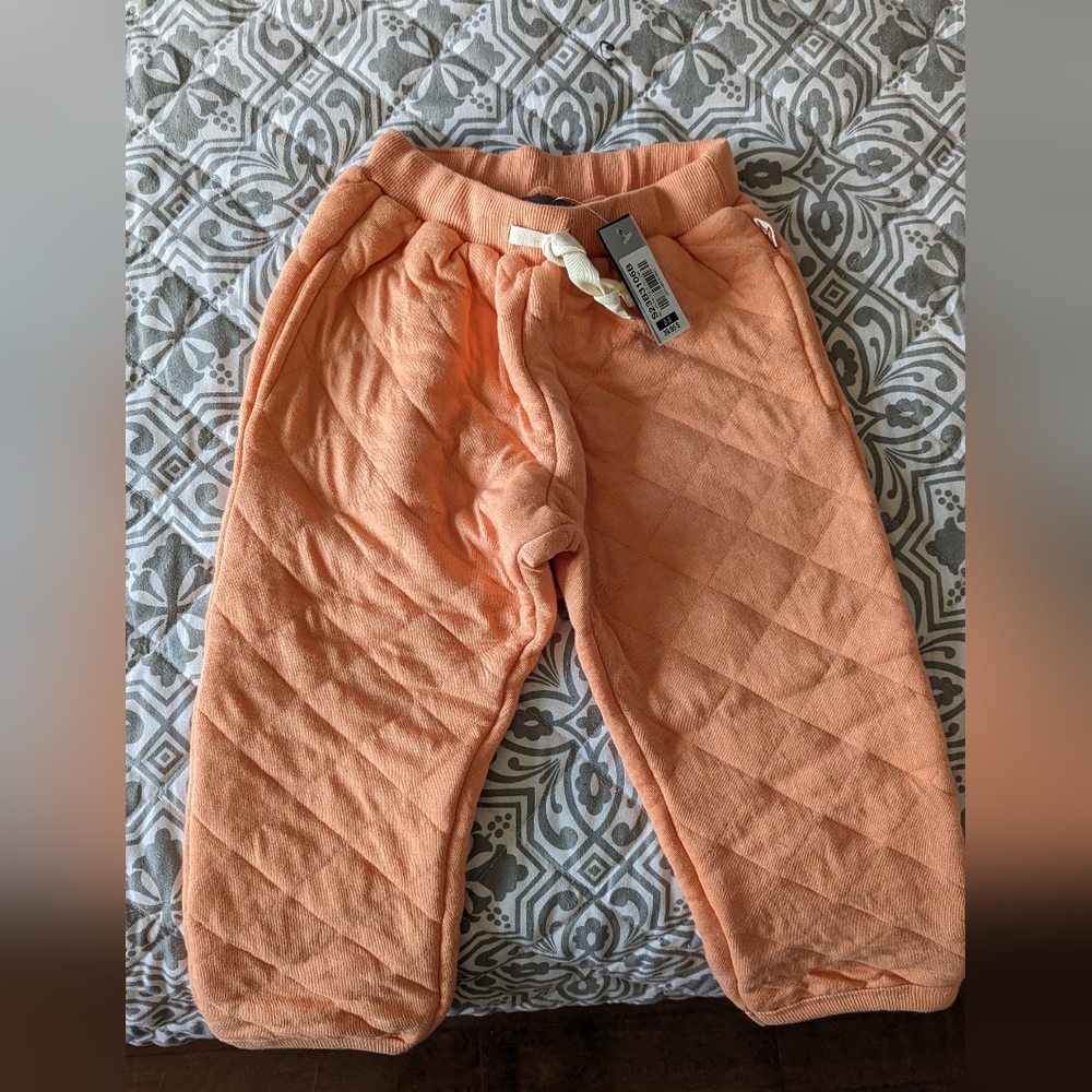 NWT souris mini quilted joggers pants size 2-3